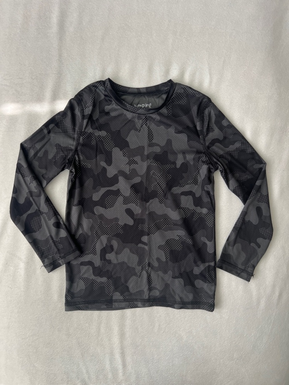 jumping beans Black & Gray Camo Long-Sleeve Tee